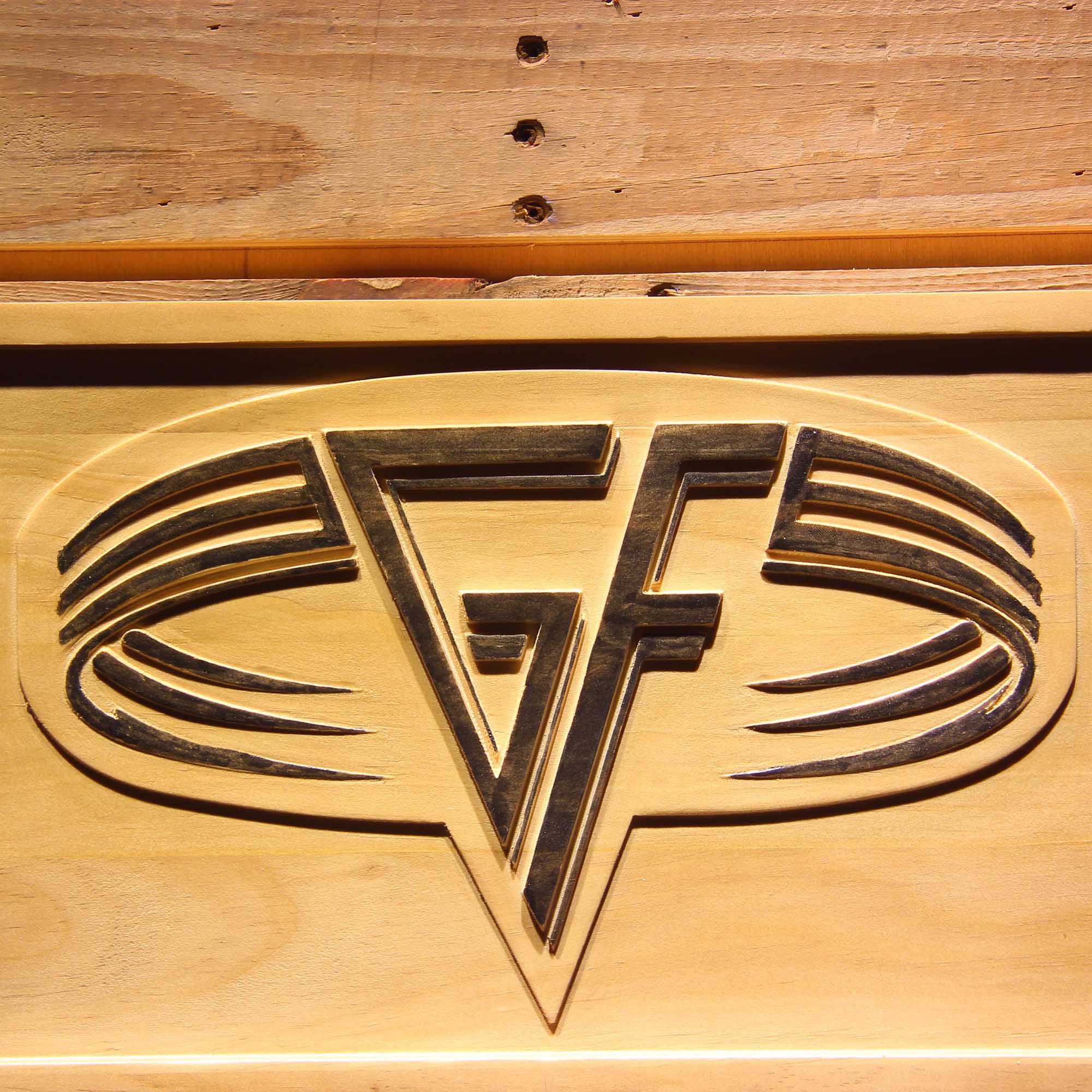 Van Halen 3D Wooden Engrave Sign