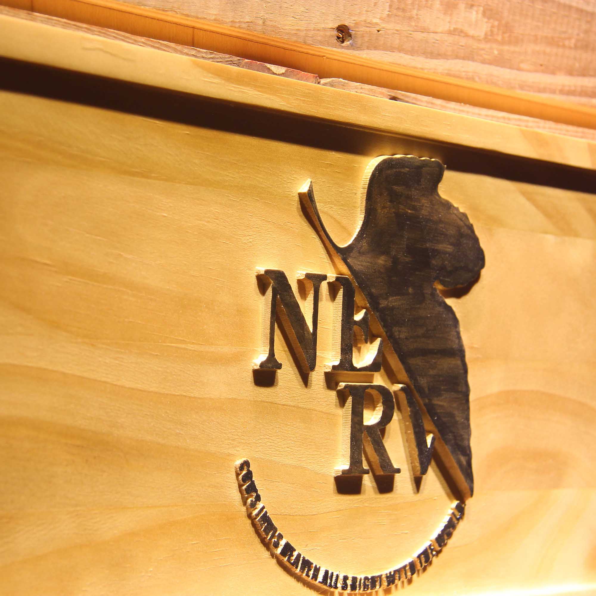 Neon Genesis Evangelion 3D Wooden Engrave Sign