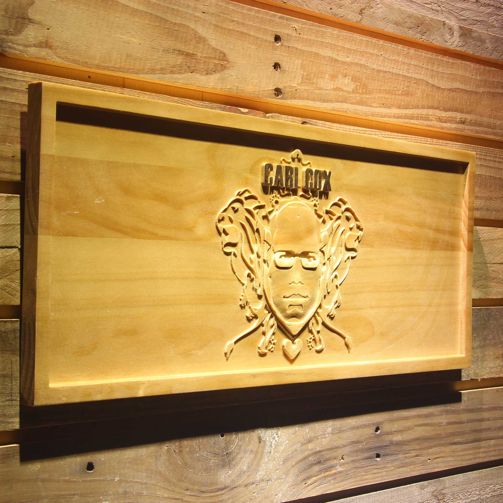 Carl Cox Music 3D Wooden Engrave Sign