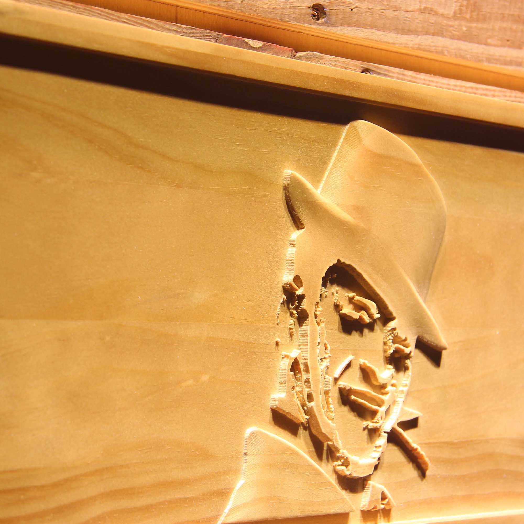 Frank Sinatra Singer 3D Wooden Engrave Sign