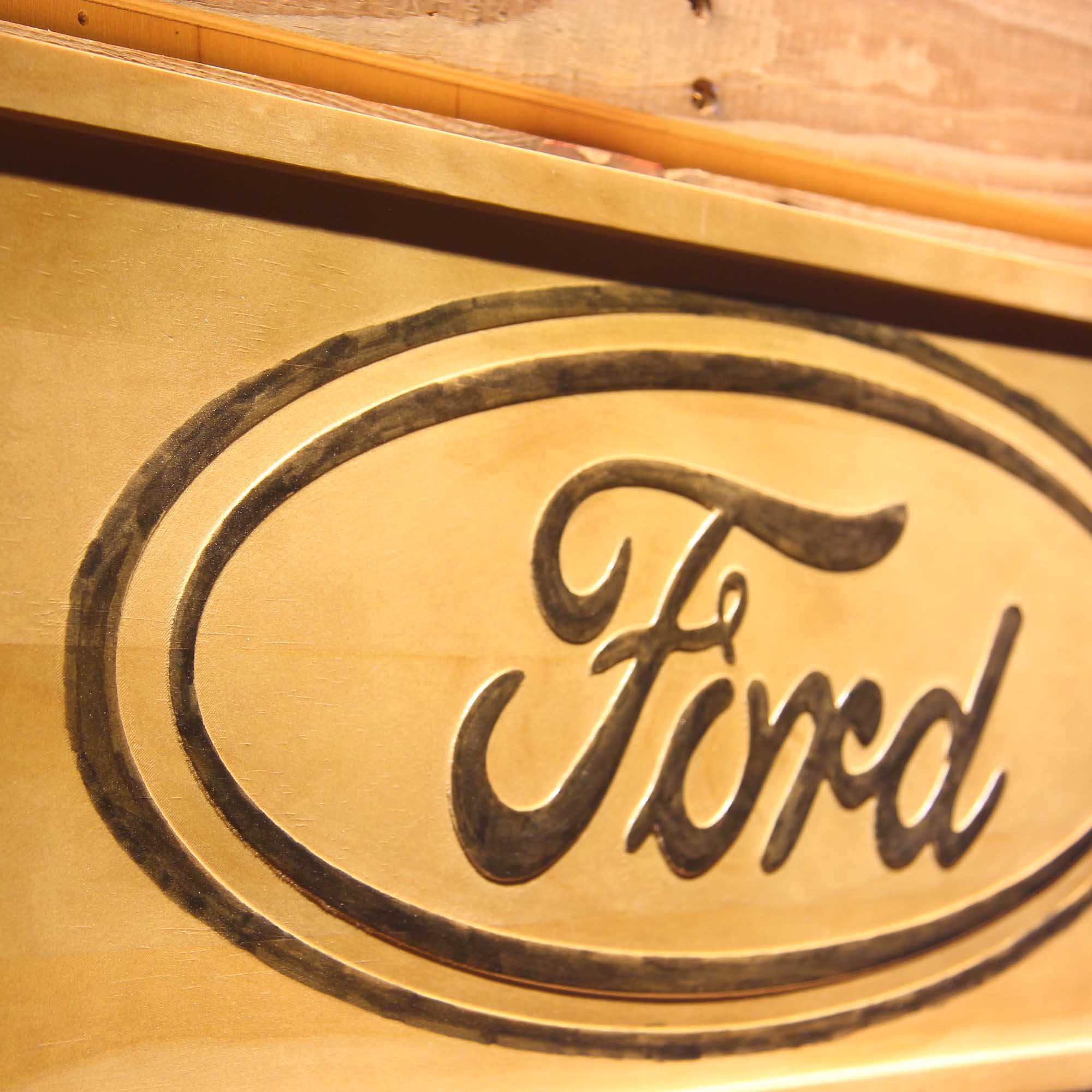 Ford 3D Wooden Engrave Sign