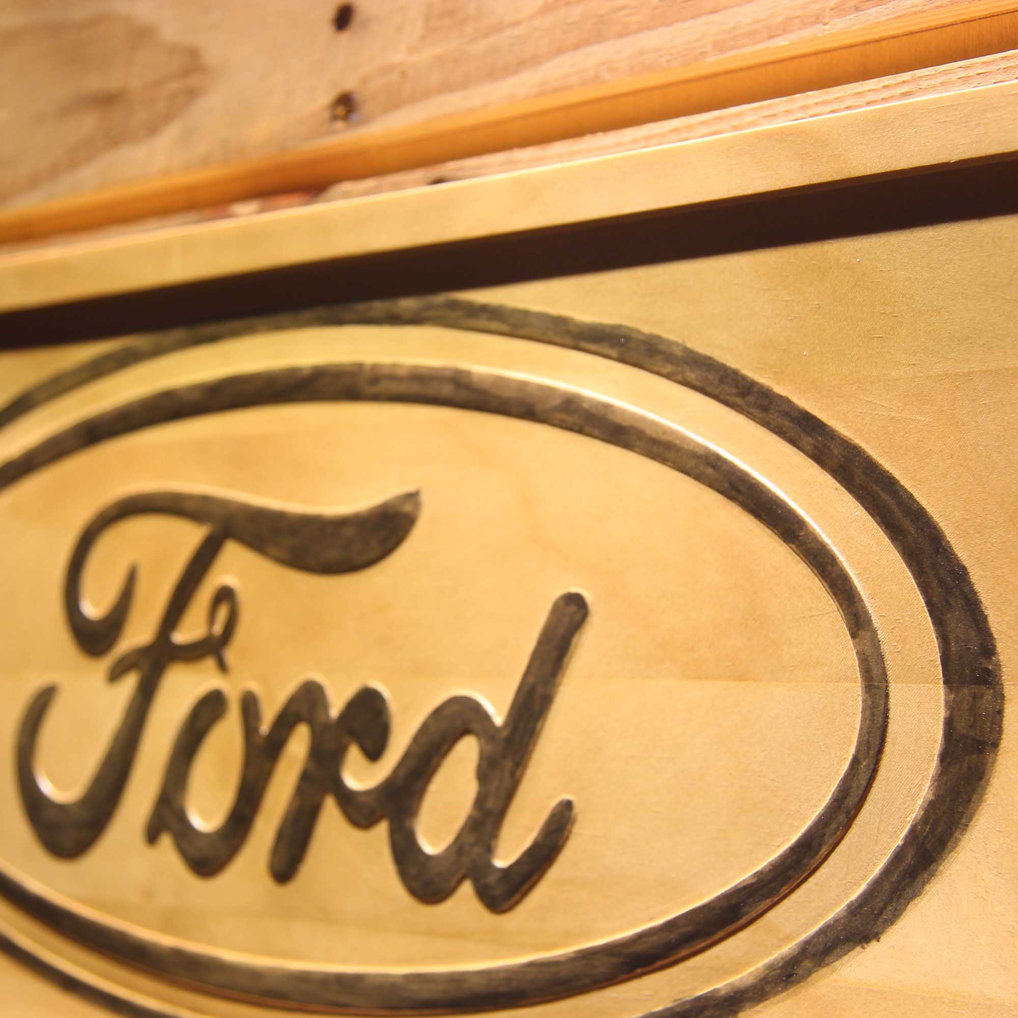 Ford 3D Wooden Engrave Sign