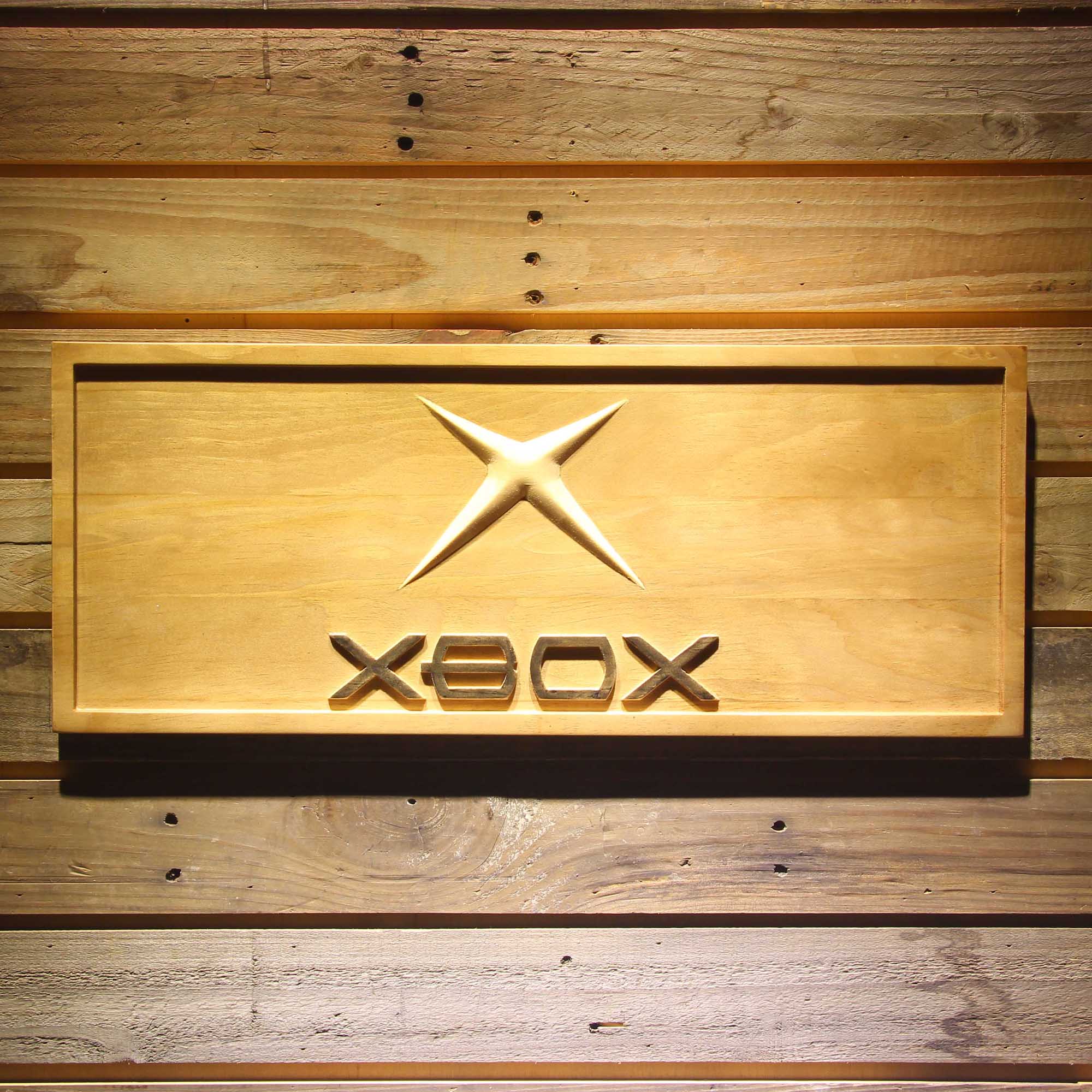 Xbox Game Room 3D Wooden Engrave Sign