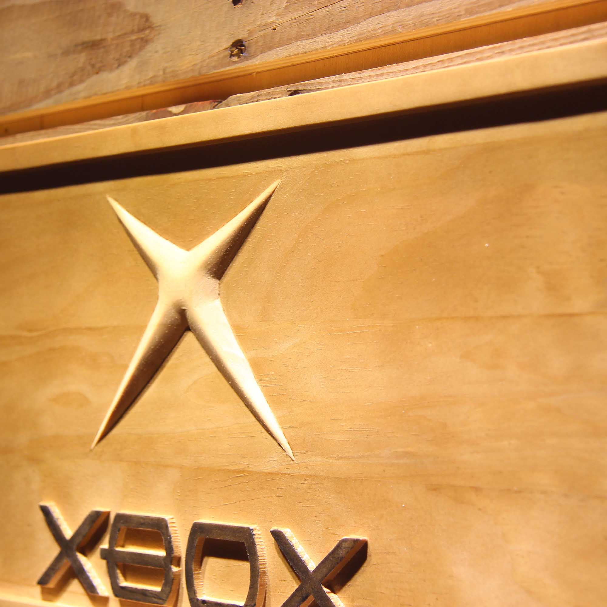 Xbox Game Room 3D Wooden Engrave Sign