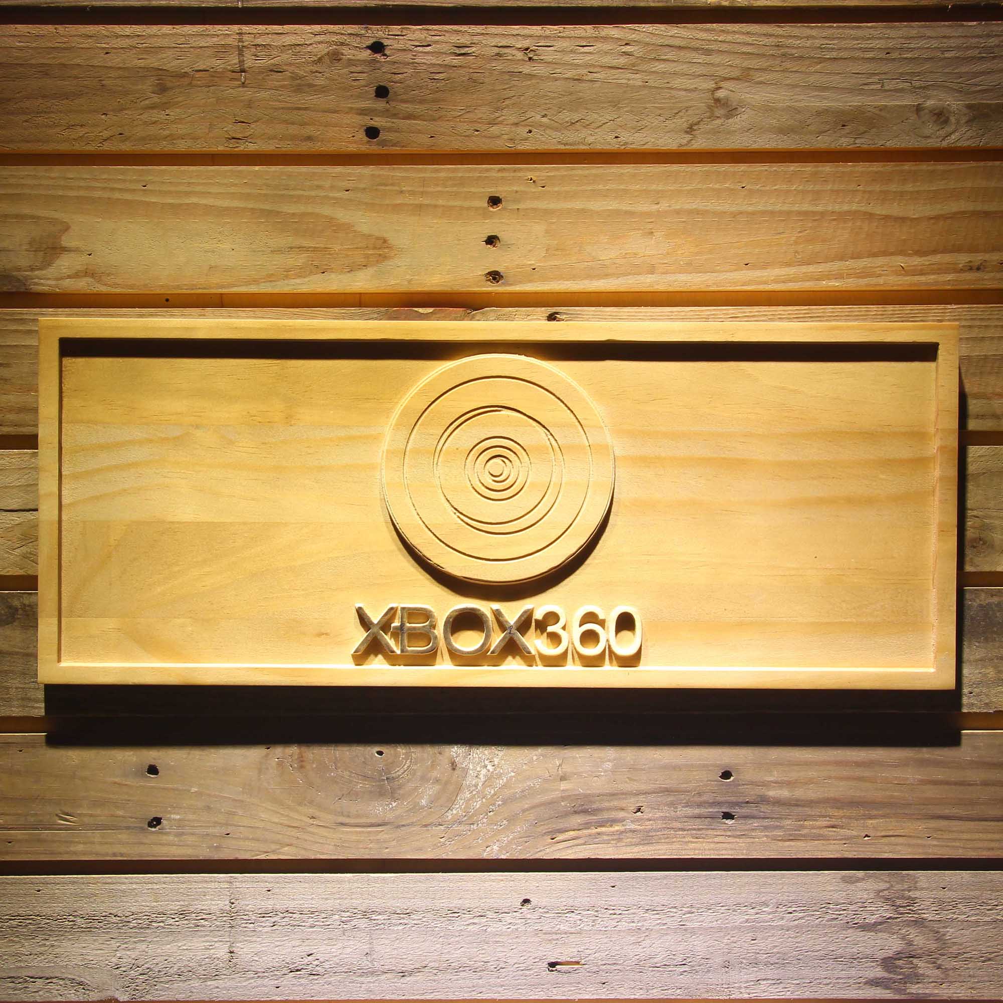 Xbox 360 Man Cave 3D Wooden Engrave Sign