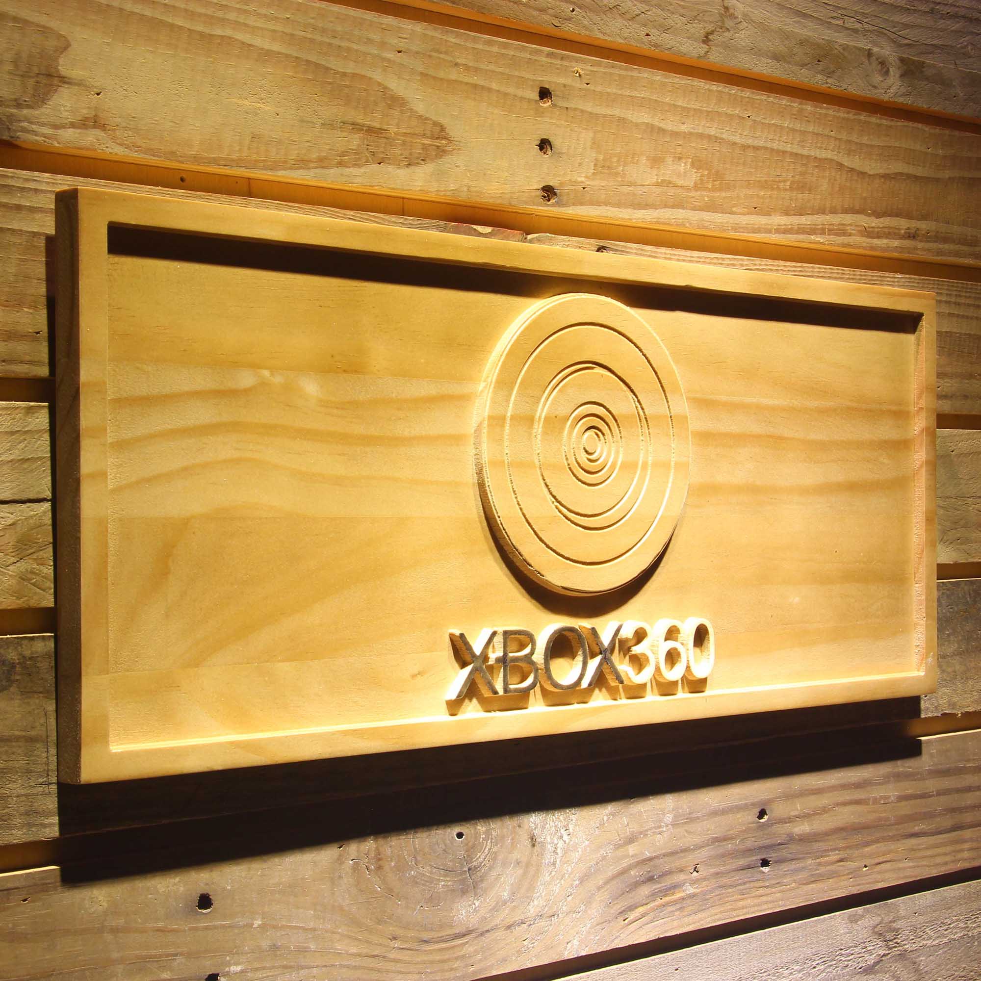 Xbox 360 Man Cave 3D Wooden Engrave Sign