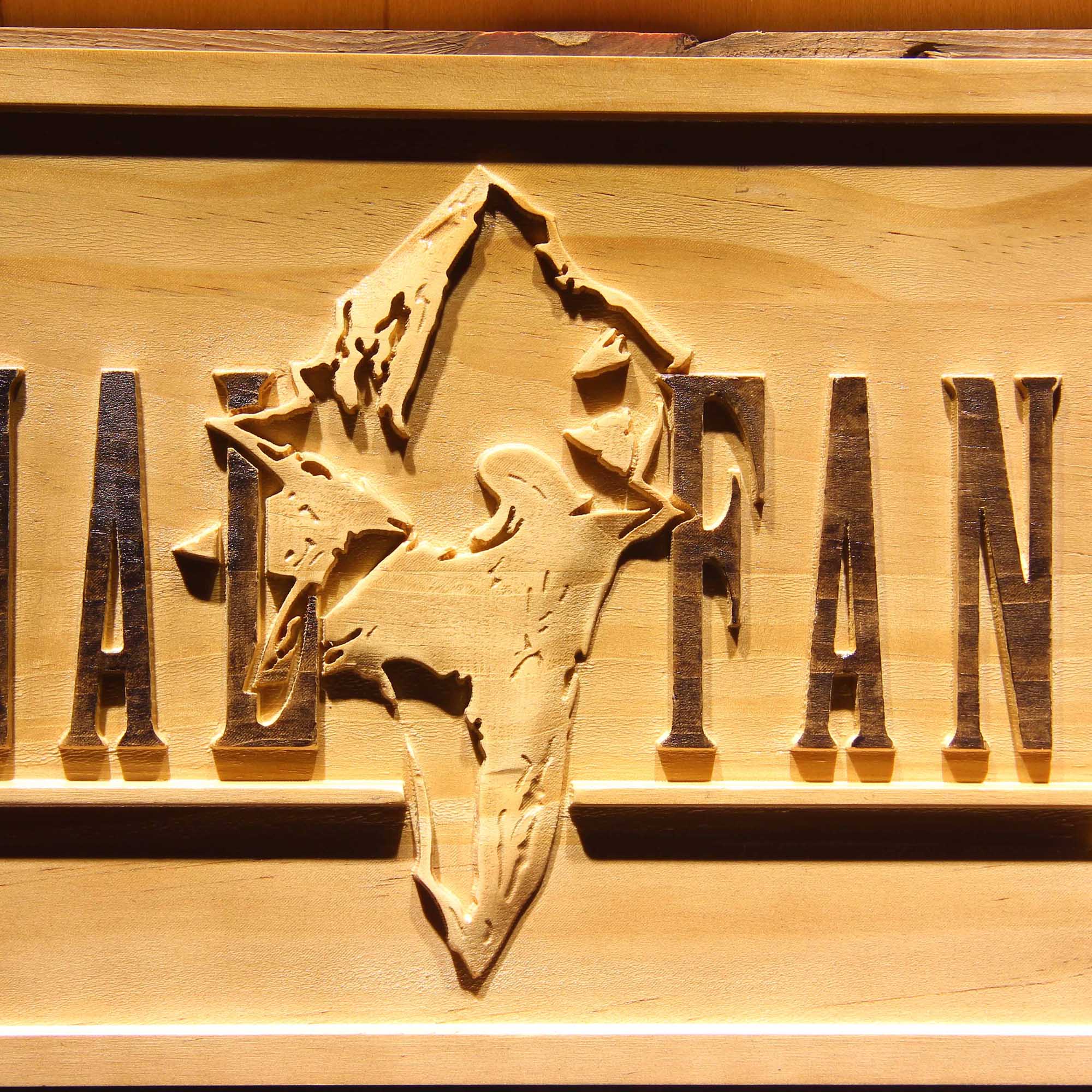 Final Fantasy IX TV Game 3D Wooden Engrave Sign