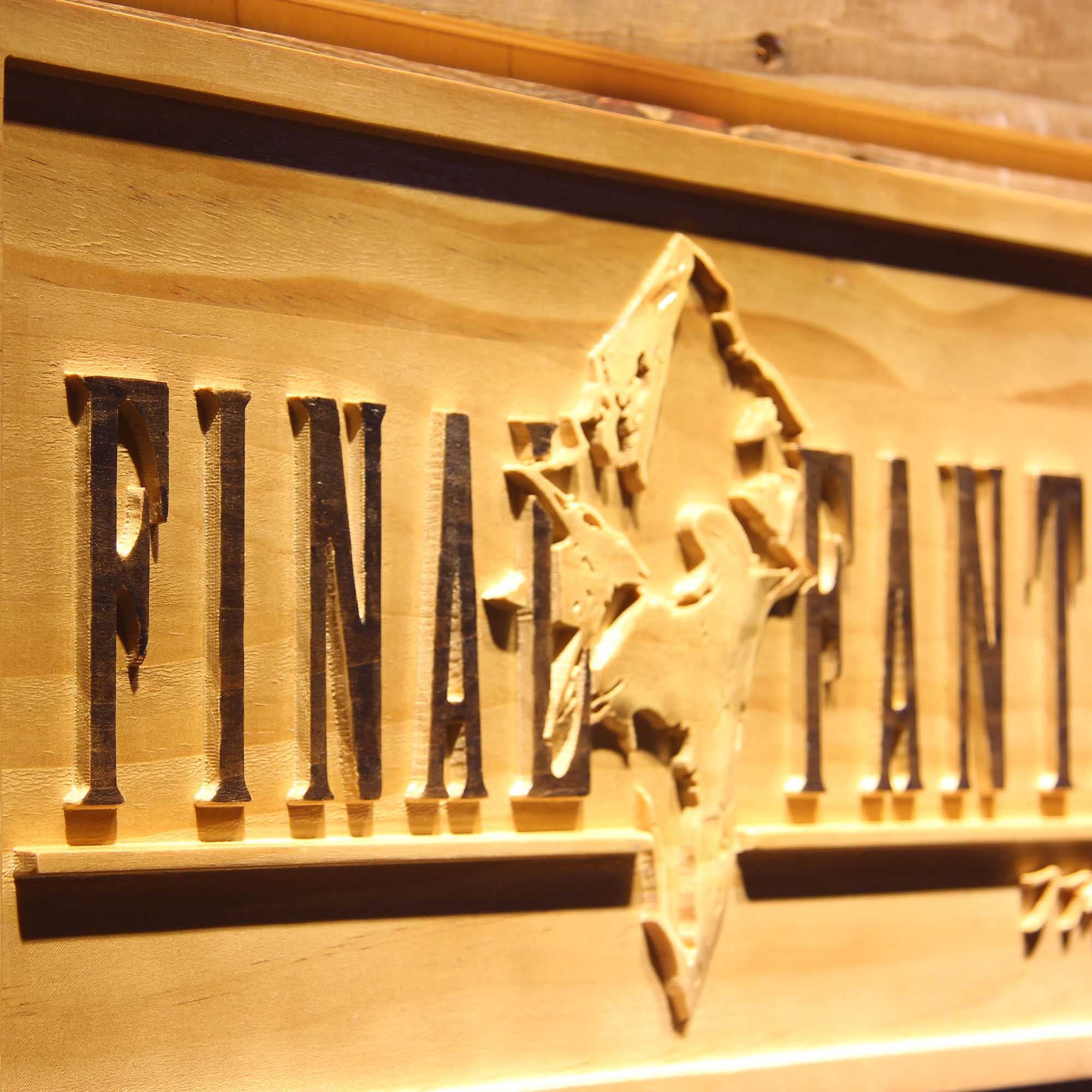 Final Fantasy IX TV Game 3D Wooden Engrave Sign